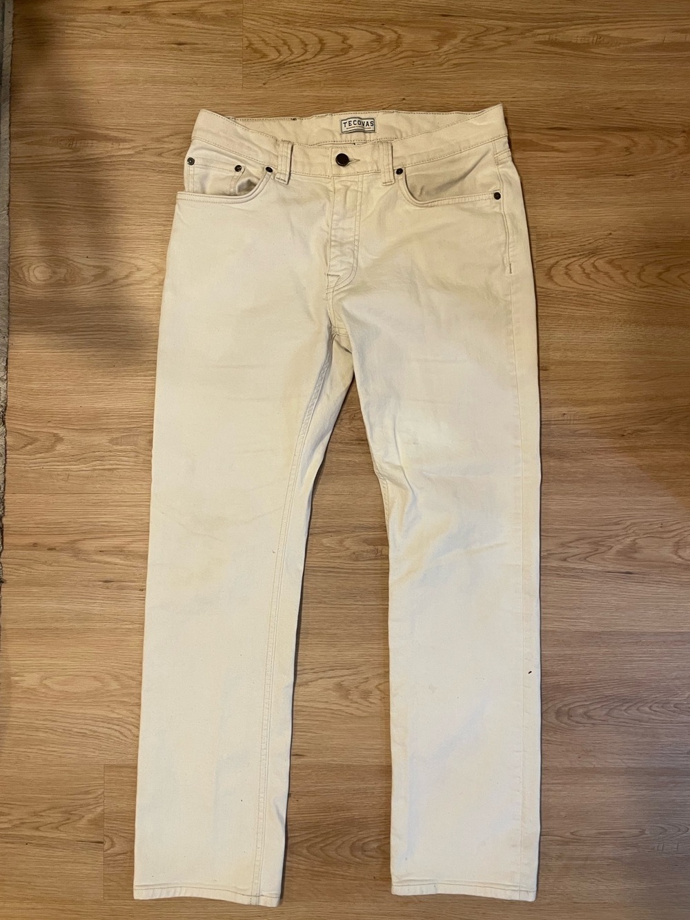 Tecovas 32/32 Men's Cream Jeans - Classic Straight Fit